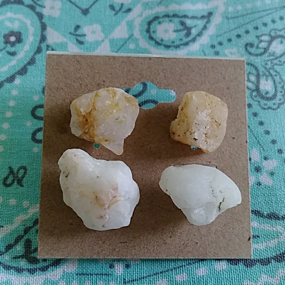 Handmade stone earrings